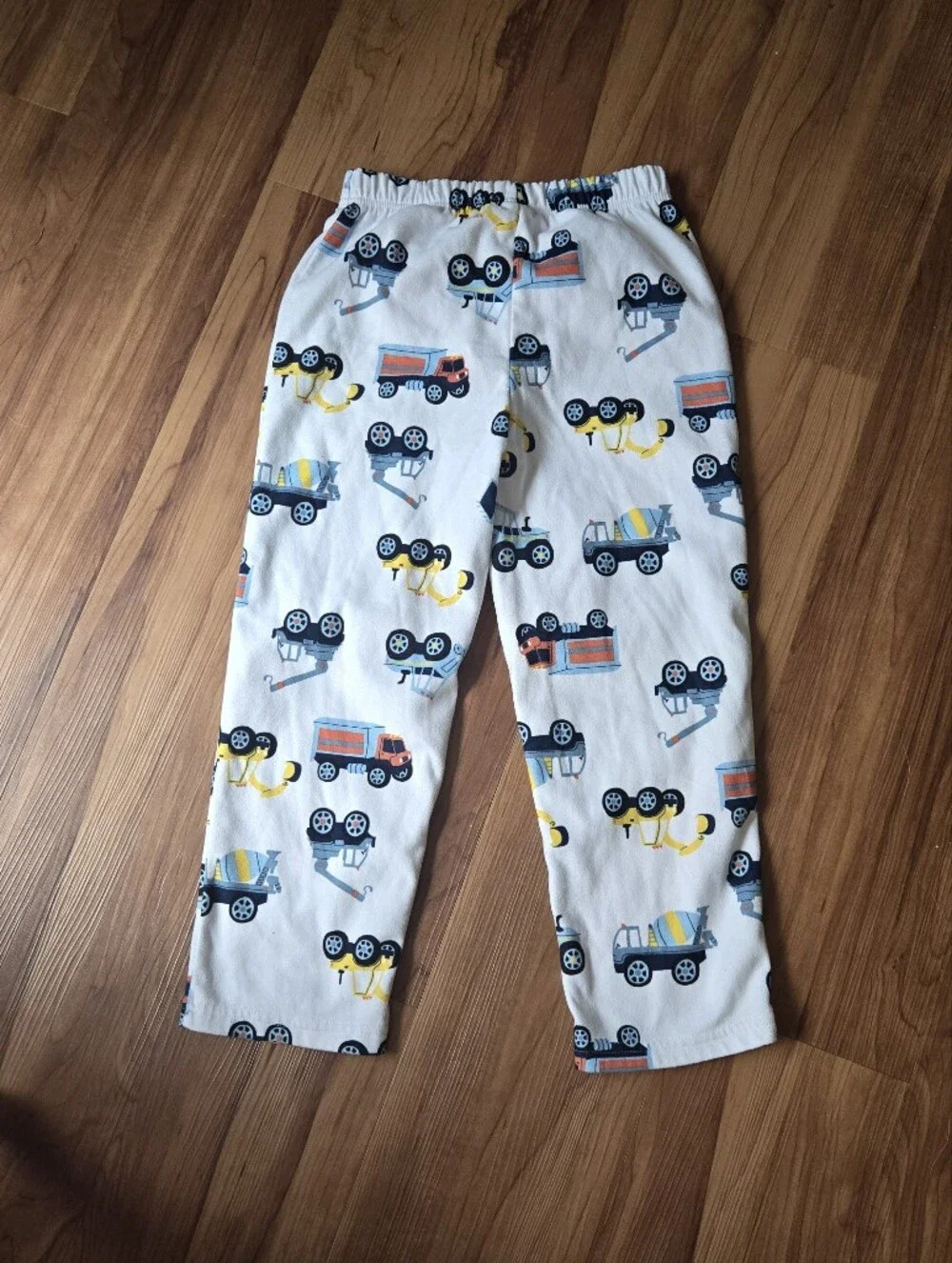 Carter's Kids Size 7 Yellow 'Dozing Off' Construction Pajama Set GUC